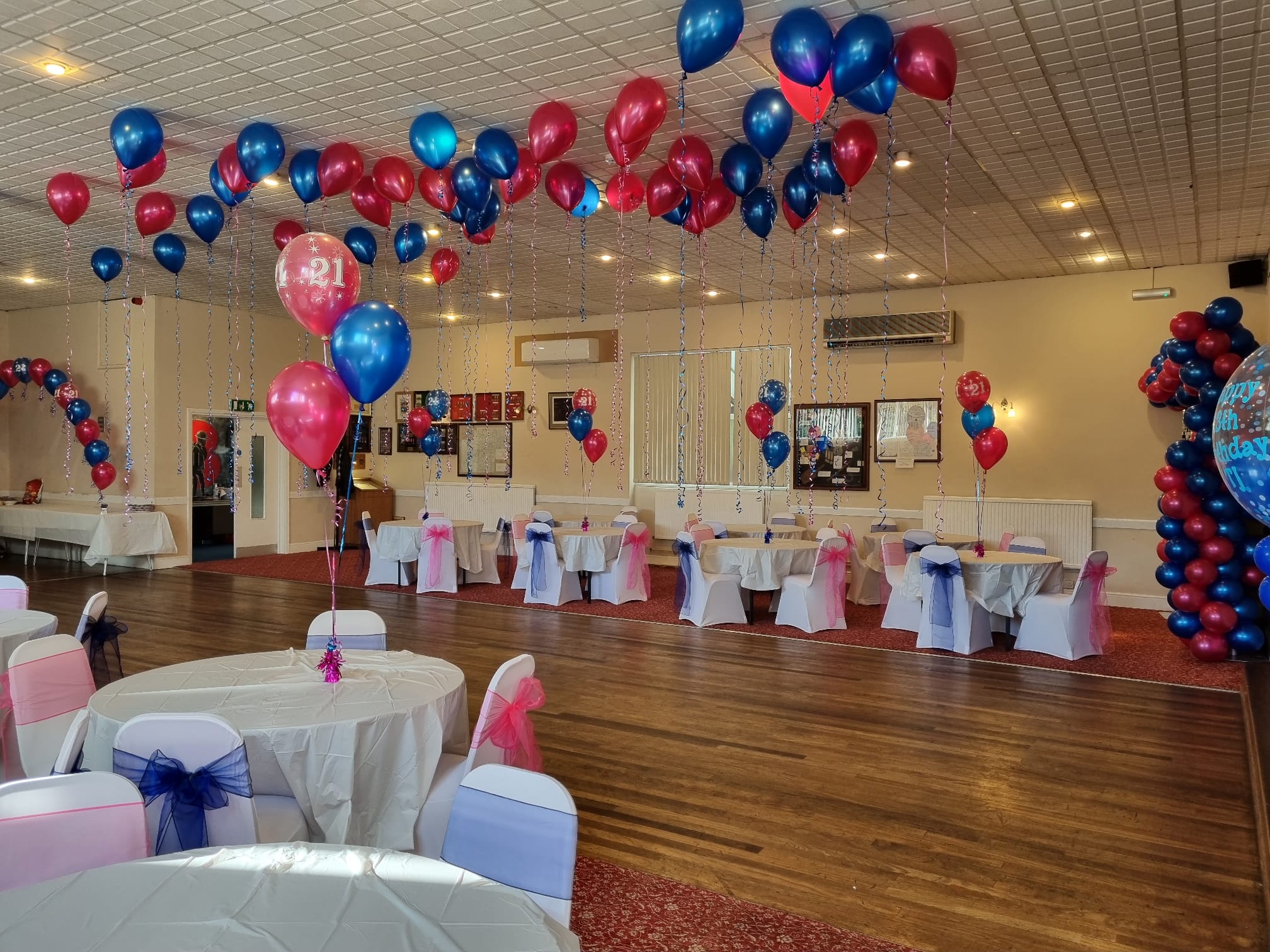 Venue Balloon Decoration Setup
